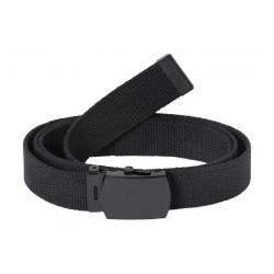 Ceinture en toile - Noire + Boucle Noire