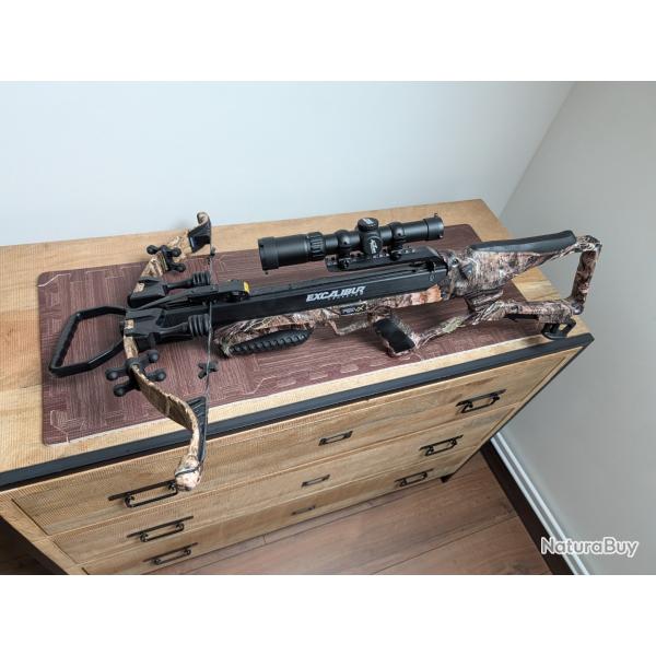 Arbalte Excalibur REVX 400 FPS neuve + 10 Flches ProFlight en carbone