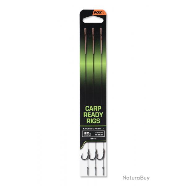 Montage Carpe FOX Carp Ready Rigs Wide Gape Size 4