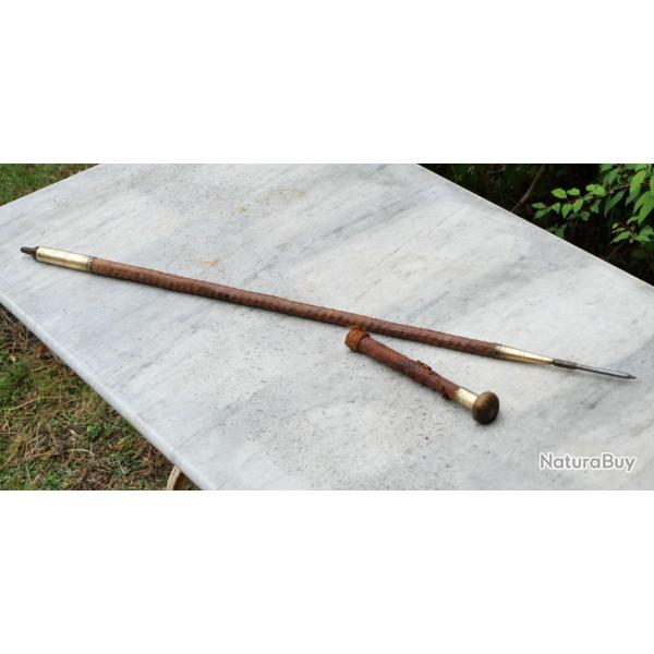 CANNE - MAKILA Makhila HOMME - Ancienne canne du pays basque avec pommeau corne - ref COL17MAK001