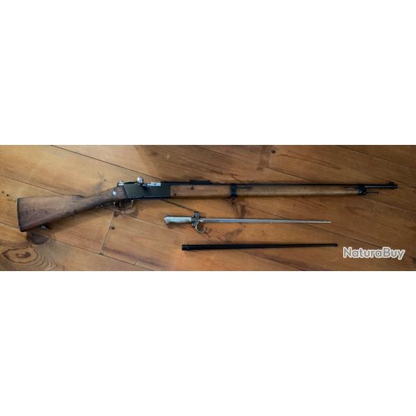 Lebel 1886 m93 chatellerault 1888 en calibre d'origine
