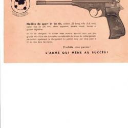 notice pistolet MANURHIN WALTHER SPORT calibre 22lr (envoi par mail) - VENDU PAR JEPERCUTE (m2569)