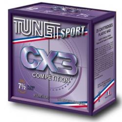 Cartouches munitions Tunet CX3 BJ cal.12/70 idem TUNET VMAX 28g par 100