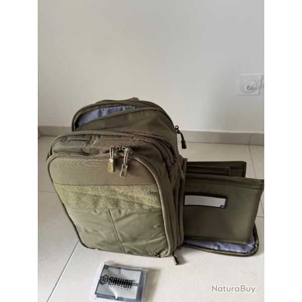 Sac  dos Savior Equipment Compact SEMA vert avec 3 pochettes pour armes de poing