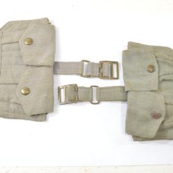 Paire cartouchi&egrave;res / pouchs pour clips de .303 british Lee Enfield n&deg;4 MKI Arm&eacute;e Belge post-WW2