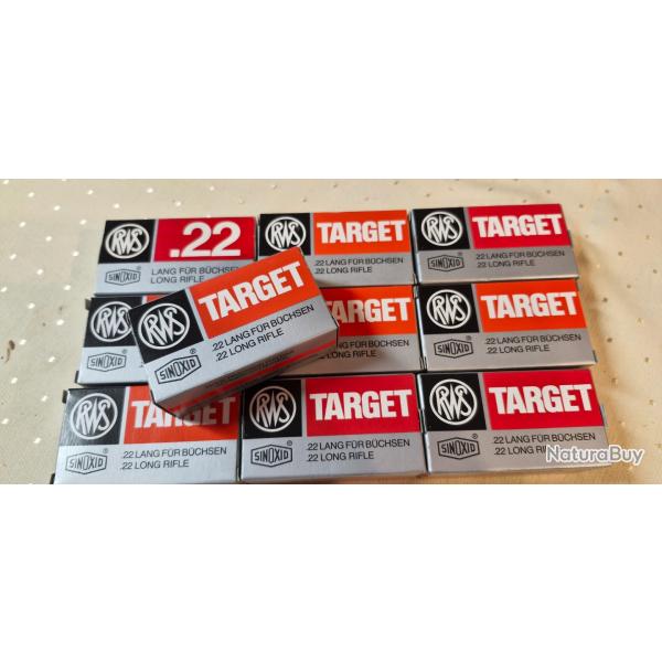 Lot de 500 Cartouches .22 LR RWS TARGET