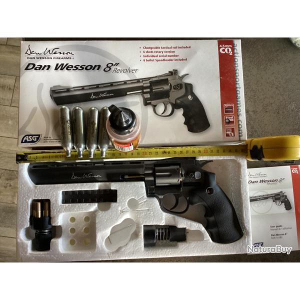 Vends Dan Wesson 8''Revolver 4.5mm CO2  Ref#16183
