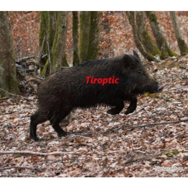 TIROPTIC 1-6X24 with red cross reticle, rings offered