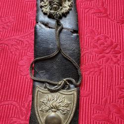 Accessoires de banderole de giberne, second empire, 3e république