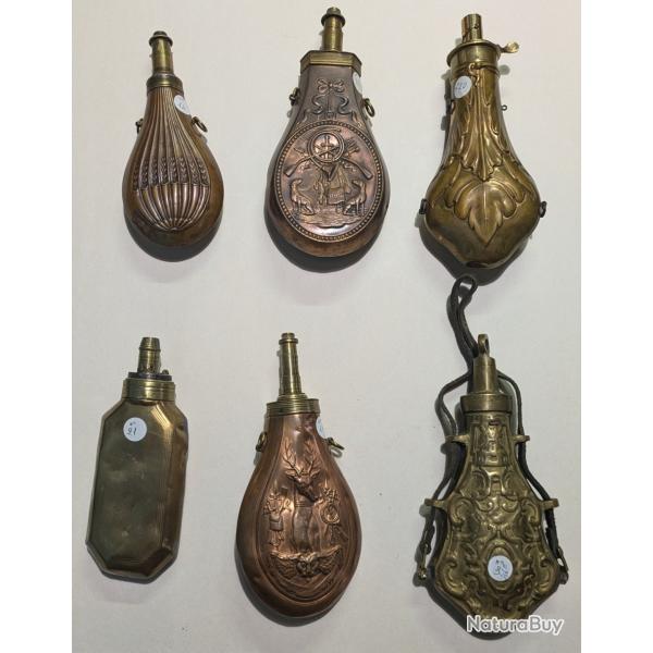 Poire  poudre en cuivre/laiton