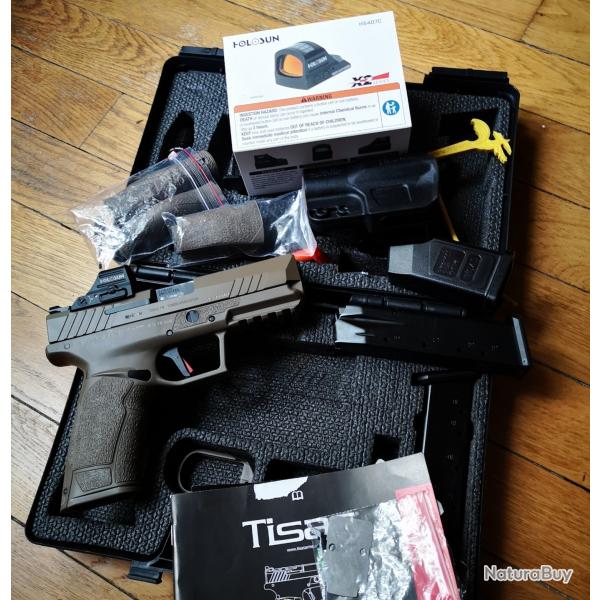TISAS modle ZIGANA PX-9 GEN 3 + Viseur point rouge HOLOSUN Micro Reflex Dot 407C X2