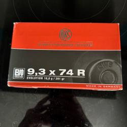 LOT DE 8 BALLES 9.3X74R EVO RWS