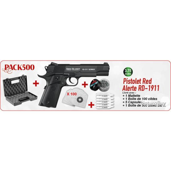 Pack Nol Gamo Red Alert RD-1911 - Cal. 4,5 mm