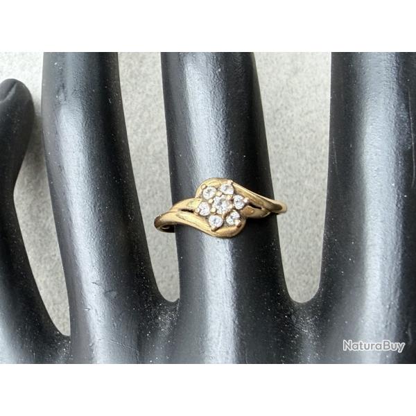 Bague en or massif 18 carats - Margueritte - taille 52