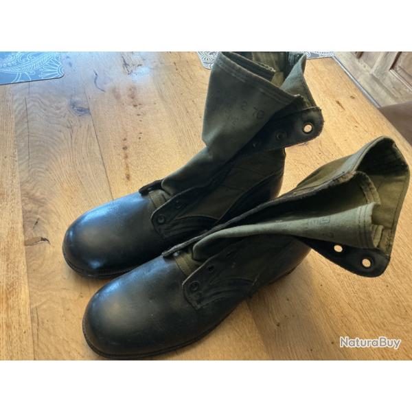 JUNGLE BOOTS GENESCO 7 R de 1970 US Army. Ietnam