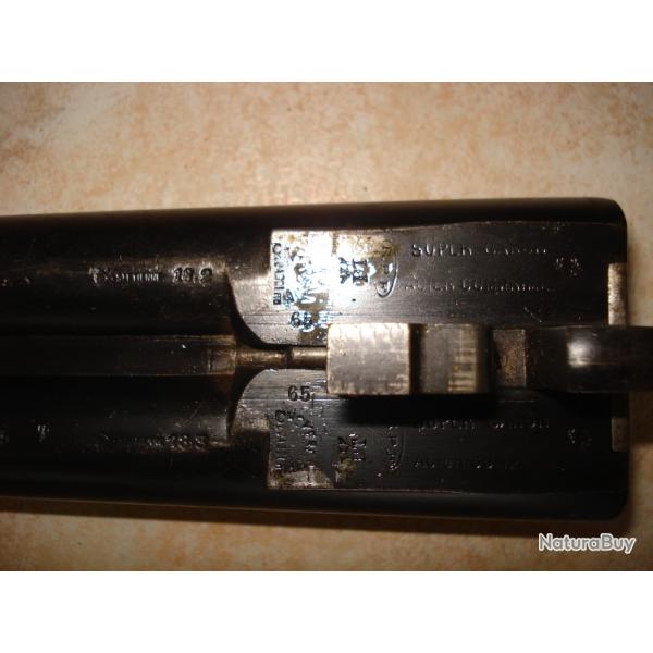 Ancien fusil de chasse juxtapos cal 12 :65 mm en tat de tir.