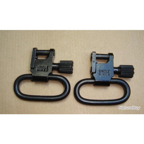 2 attaches rapides Uncle Mikes pour bretelle