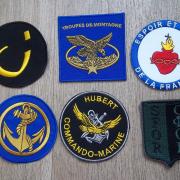 Lot D'insignes Équipe De France De Rugby Et Blason Tissu - Fabriqué En France