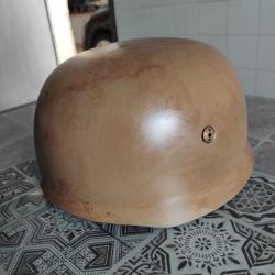 Casque parachutiste couleur sable tbe et complet