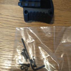 Rail picatinny support point rouge pour glock 17