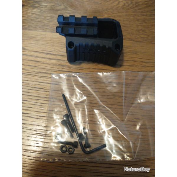 Rail picatinny support point rouge pour glock 17