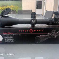 Lunette de visée Sight Mark 8.5-25x50Réticule vert ou rouge, prête à monter.