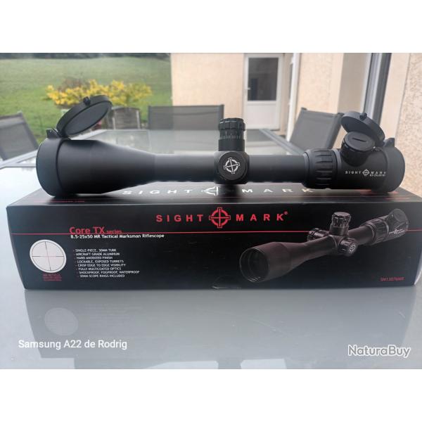 Lunette de vise Sight Mark 8.5-25x50Rticule vert ou rouge, prte  monter.