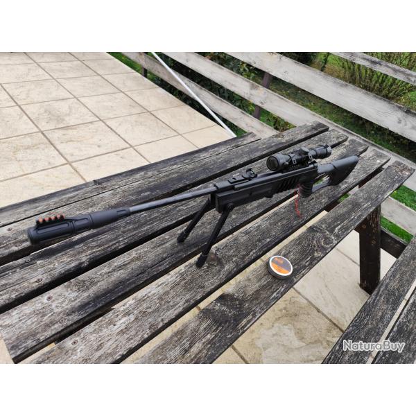 Vend carabine et umarex quasiment jamais servi kit nu-pied avec lunettes 4 x 32