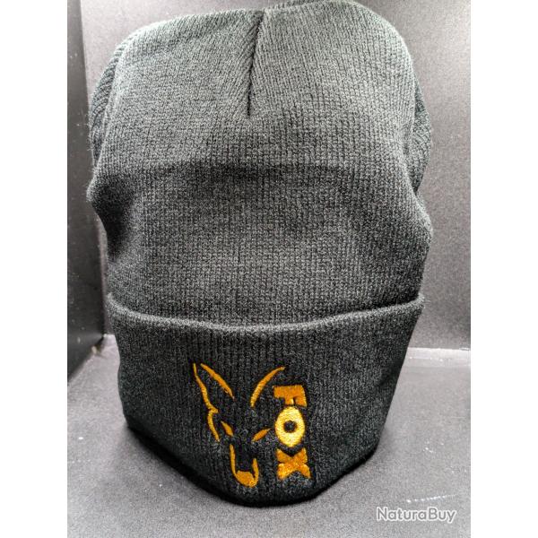 Lot 315 / Bonnets broderie FOX /ref noir /FISH AND FISHING FRANCE