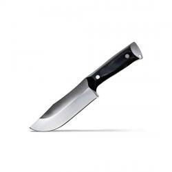COUTEAU DE CHASSE KODIAK-H WILDSTEER MANCHE MICARTA NOIR LAME BROSSÉE