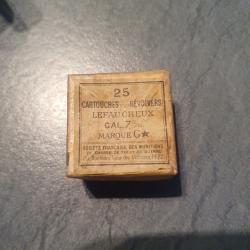 25 cartouches lefaucheux cal 7mm