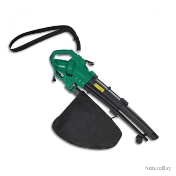 Souffleur aspirateur, broyeur de feuilles lectrique 3000 W, 270 km/h - Sac de 45 L
