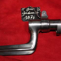 Baionnette GRAS pour carabine de gendarmerie Modèle 1874