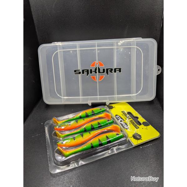 LOT 310 /Bote SAKURA + 1 blister STORM/ FISH AND FISHING