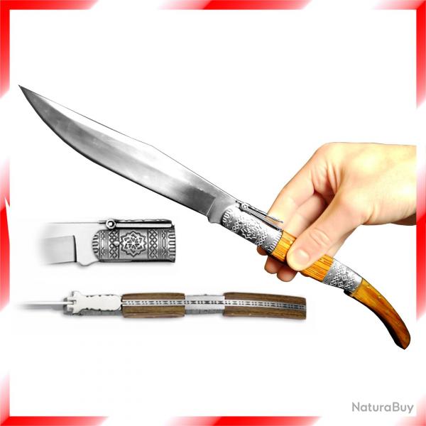 *NOUVEAU* Navaja (couteau pliant gant) DCORE - Inox - Lame de 17 cm