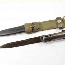 Baionnette Belge FAL CAL Belgique. Avec fourreau et gousset