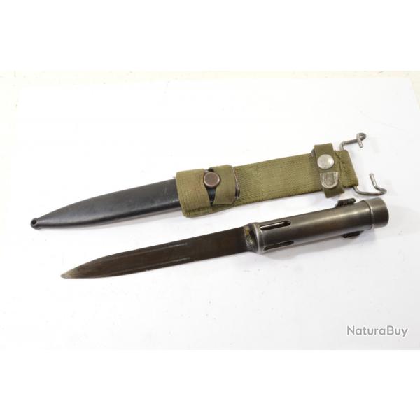 Baionnette Belge FAL CAL Belgique. Avec fourreau et gousset