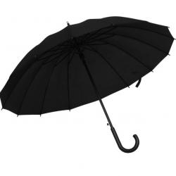 Parapluie automatique noir 120 cm tissu 190T PG résistant et confortable