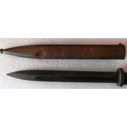 Baïonnette Type S84/98 3éme type "dite commerce"  pour fusil MAUSER K98 + Fourreau Cof 44