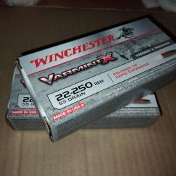 Balles calibre 22-250 remington