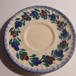 ASSIETTE DESSERT HENRIOT QUIMPER ANN&Eacute;ES 50-60