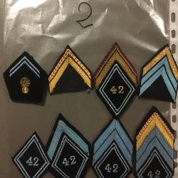 Lot d'anciens insignes du 42eme RT  (lot N&deg;2)