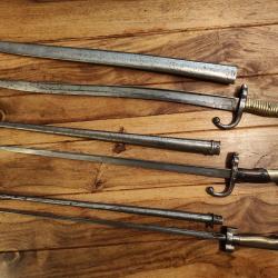 Baionnettes  lot de 3