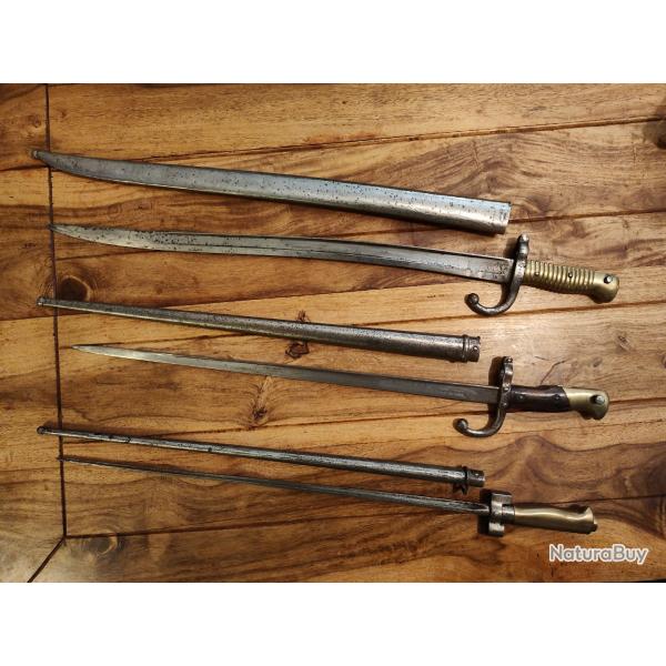 Baionnettes  lot de 3