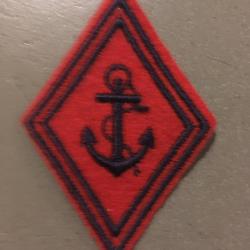 Insigne tissu Troupes de Marine
