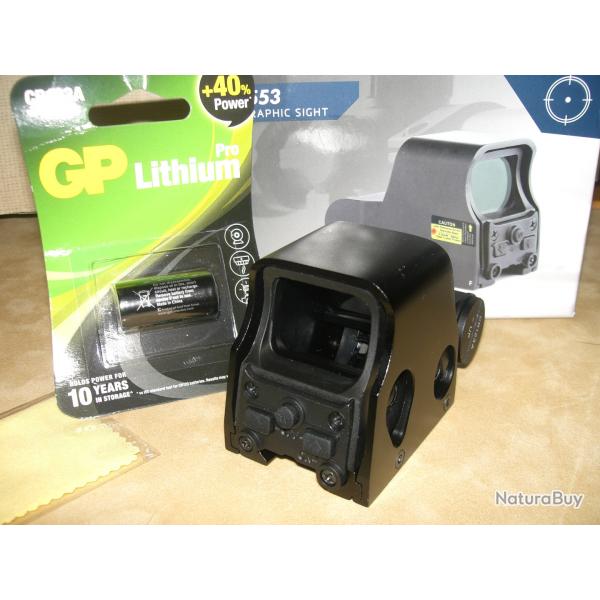 Red Dot Type 553 Rouge et Vert NEUF ,pile au lithium incluse .Livraison gratuite en relais .