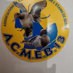 Autocollant chasse gibier d'eau 13