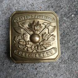 boucle de sapeurs pompiers devouement collection pompier militaria