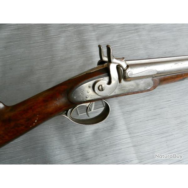 Fusil de chasse percussion  Gobert An  Lyon (vers 1845-1855)  Cal. 12 extra-lourd  4,7 kg