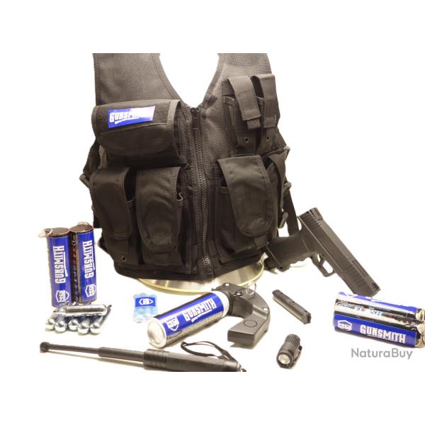 Veste tactique pense pour votre scurit un pack complet prt  l'emploi Home Dfense GS50 Gunsmith